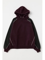 BICOLOR HOODIE/PUR