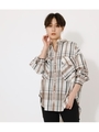 BIG CHECK SHIRT/柄BEG5