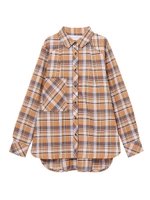BIG POCKET PLAID CHECK SHIRT/ベージュ