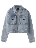 BLEACHED JACKET/ライトブルー