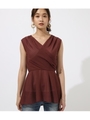 CACHE-COEUR BLOUSE/D/BRN3