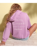 CALIFORNIAプリントフーディ/ラベンダー(023)