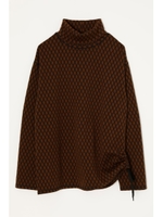 CHECK JAQGUARD トップス/BRN