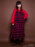CHECK SWITCHED OP/RED×NAVY CHECK