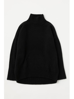 COCOON SILHOUETTE TURTLE ニット/BLK