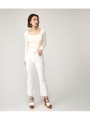 COLOR JW FLARE ANKLE_E/WHT