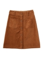 CORDUROY MINI SKIRT/ブラウン