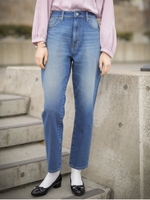 COTTON USAデニムパンツ(テーパード)/ミディアムインディゴ