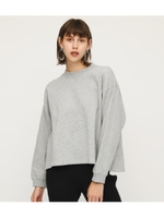 CROPPED SW TOPS/T.GRY
