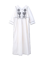 CROSS STITCH DRESS/ホワイト