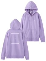 CURSIVE LOGO ZIP UP SWEAT HOODIE/ライトパープル