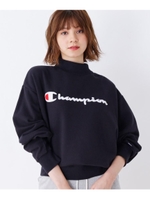 Champion モックネック裏起毛スウェットプルオーバー/ブラック(019)