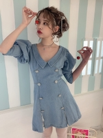 DB double denim O/P/ライトブルー