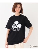 DISNEY ディズニー「ミッキーマウス」/サングラス 半袖 Ｔシャツ/ブラック(019)