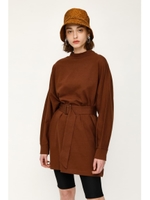 DOLMAN SLEEVE OVER ワンピース/BRN