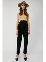 DRAWSTRING WAIST パンツ/BLK