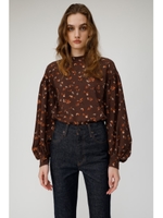 FALL FLOWER VOLUME SLEEVE ブラウス/BRN