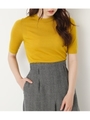 FINE SKIN WOOL HG H／ S TOPS/YEL