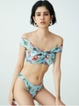 FLOWER CROSS SWIM WEAR/BLU