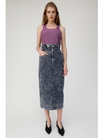 GATHER HIGH WAIST CHEMICAL スカート/BLU