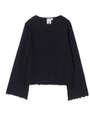 GLITTER JERSEY TOP/ブラック