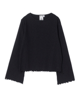 GLITTER JERSEY TOP/ブラック