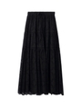 LACE LONG SKIRT/ブラック