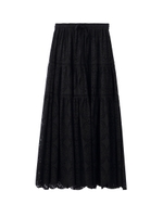 LACE LONG SKIRT/ブラック