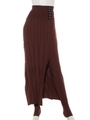 LAYARD KNIT SKIRT/BROWN
