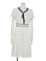 LadyバイカラーOP/アイボリー