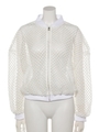 MESH BLOUSON/WHITE