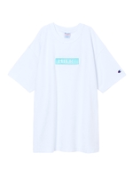 MILKFED. X CHAMPION S/S TEE PASTEL BAR/ライトブルー