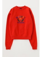 MOUSSY WREATH EMBROIDERY プルオーバー/RED