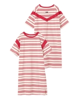 MULTI STRIPED DRESS/レッド