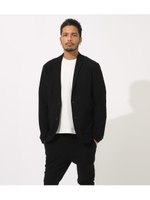 NOTCHED LAPEL JACKET/BLK