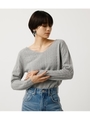 NUDIE V／N CABLE KNIT TOPS/T.GRY