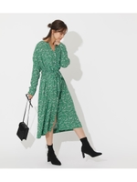 PEDICEL FLARE ONEPIECE/柄GRN5