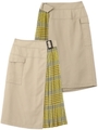 PLEATED WRAP SKIRT/ベージュ