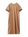 RAGLAN SLEEVE CREWNECK DRESS/ベージュ