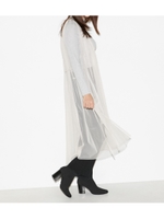 SHEER SLEEVELESS LONG TOPS/L/PNK1