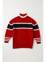 SW COLOR BLOCKED ミニワンピース/柄RED5