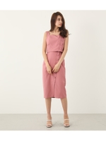 SlantingボタンJ／WミディSK/PNK