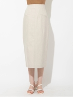 TERRE DE LIN リネンタイトスカート/アイボリー