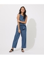 TUCK DENIM ALL IN ONE/BLU