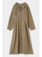 TUCK WAIST L／S SHIRT ドレス/KHA