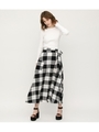 WRAP CHECK MAXI SK/M/WHT7