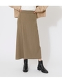 WRAP TIGHT KNIT SKIRT/KHA