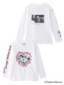 X-girl × Charles Peterson HEART L/S TEE/ホワイト