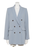 [GREED]Double Stretch Cloth Jacket/LtBLUE