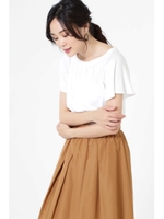 [ウォッシャブル]プライマリースムースシャーリングプルオーバー/ホワイト(030)